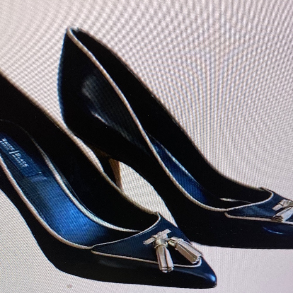 Agl Black Pointed Tassel Trim Pumps